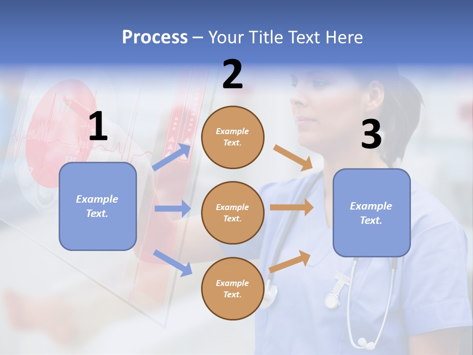 Graphic Ponytail Pressing PowerPoint Template