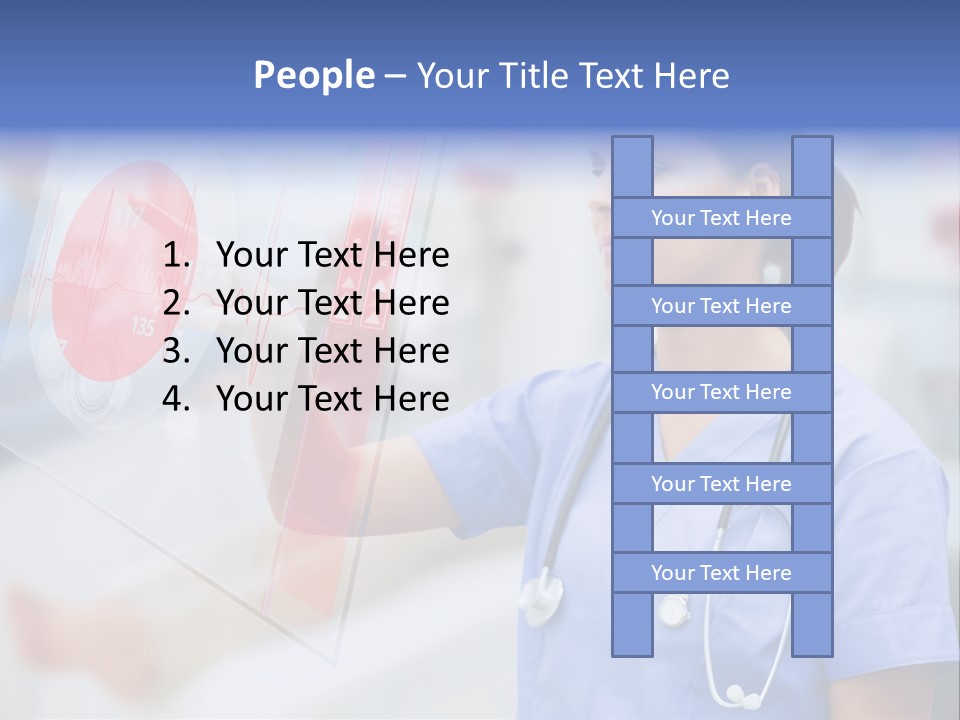 Graphic Ponytail Pressing PowerPoint Template