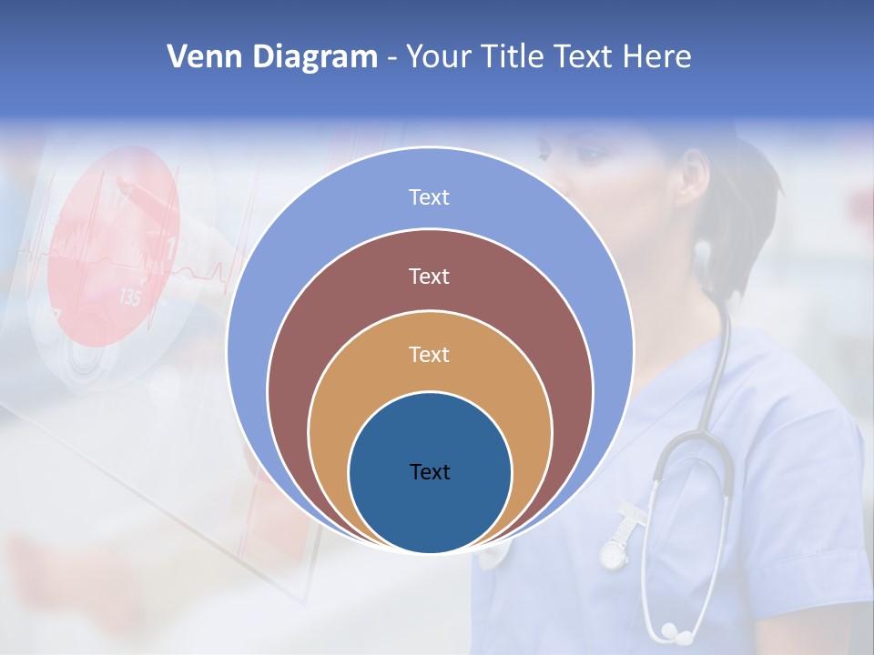 Graphic Ponytail Pressing PowerPoint Template