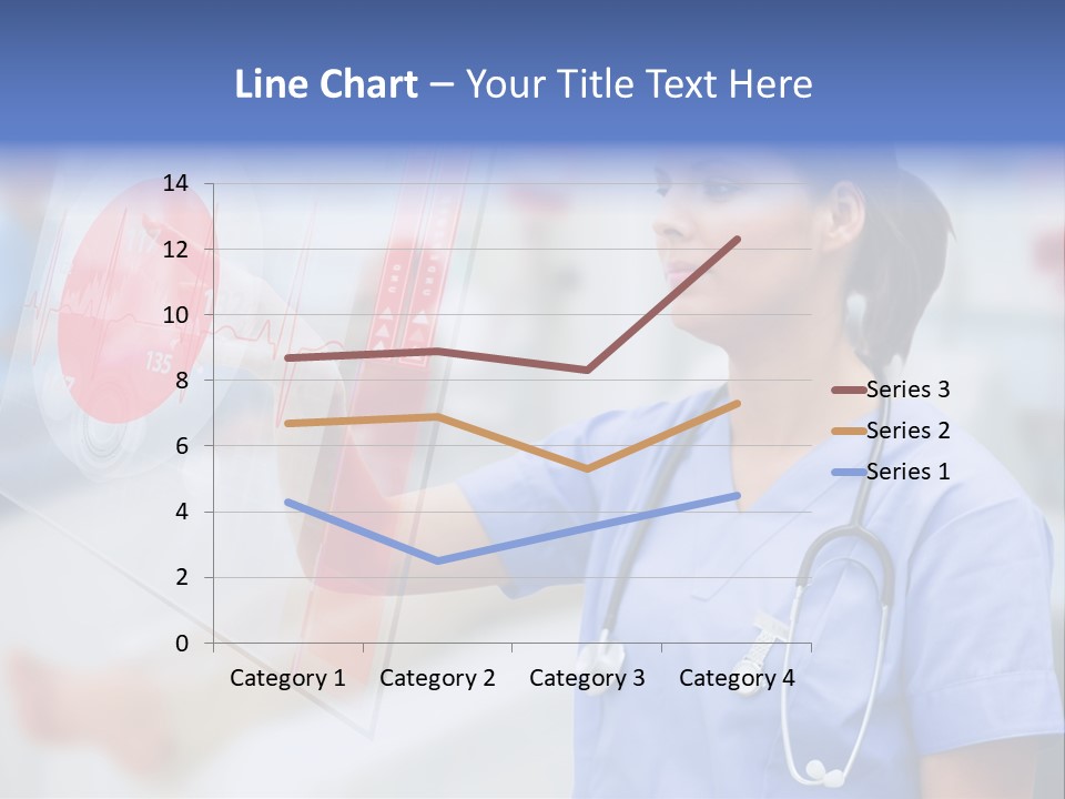 Graphic Ponytail Pressing PowerPoint Template