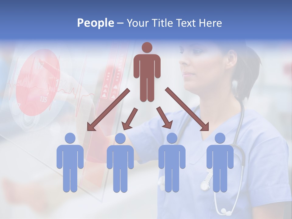 Graphic Ponytail Pressing PowerPoint Template