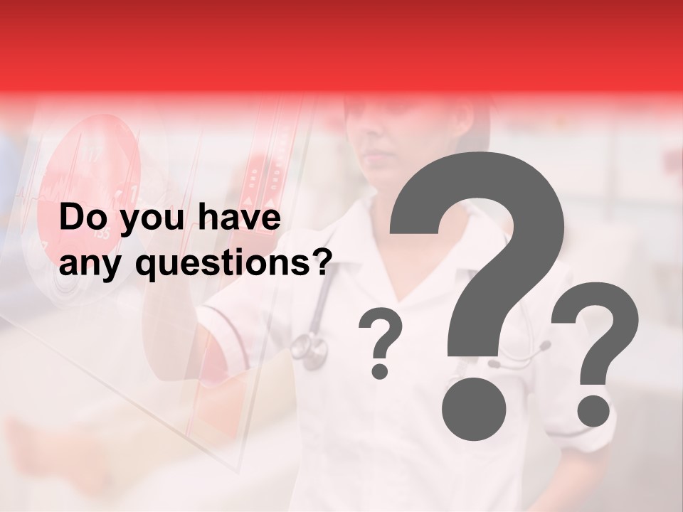 Patient Caucasian Healing PowerPoint Template