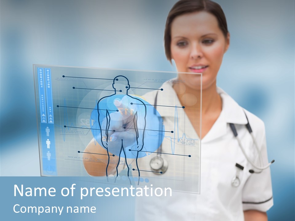 Medical Lab Female PowerPoint Template