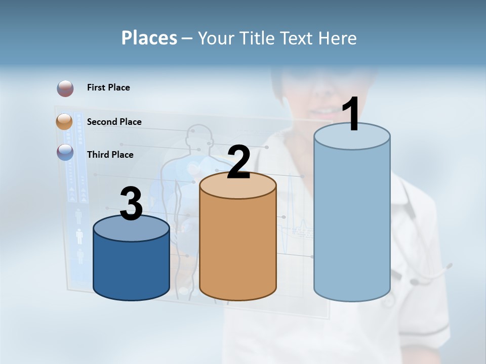 Medical Lab Female PowerPoint Template