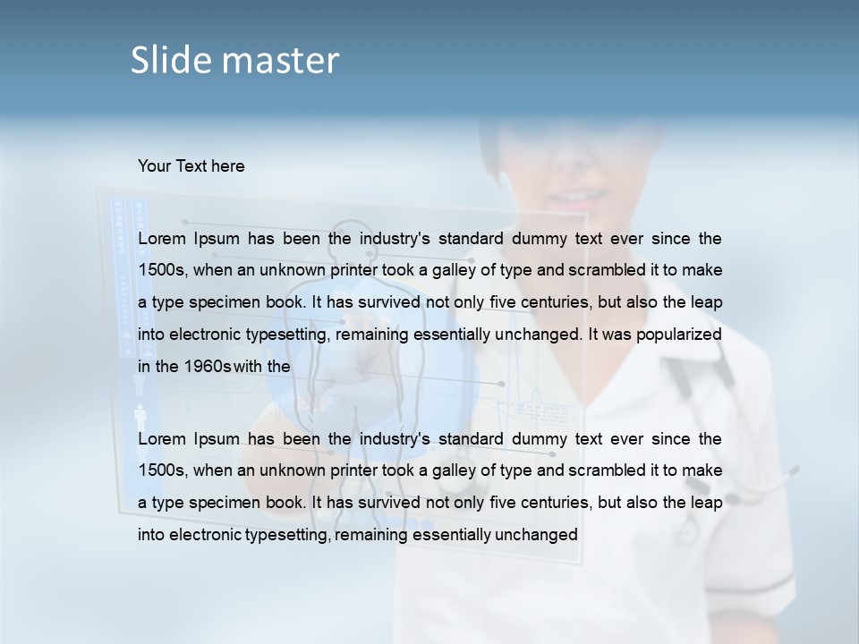 Medical Lab Female PowerPoint Template