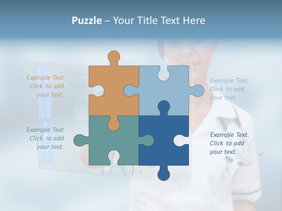 Medical Lab Female PowerPoint Template