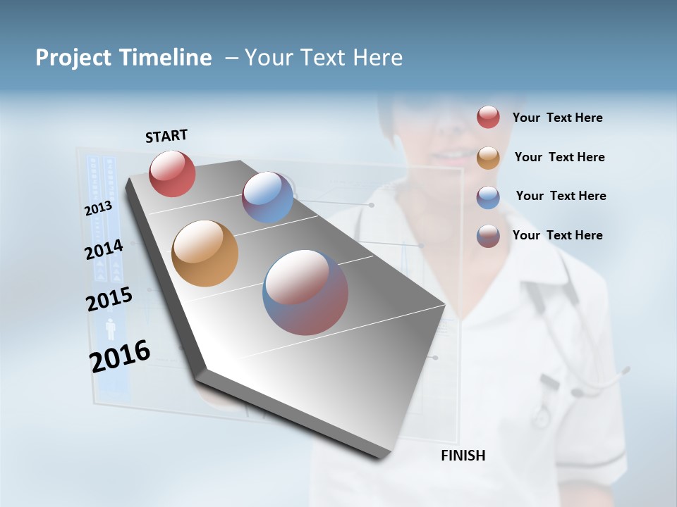 Medical Lab Female PowerPoint Template