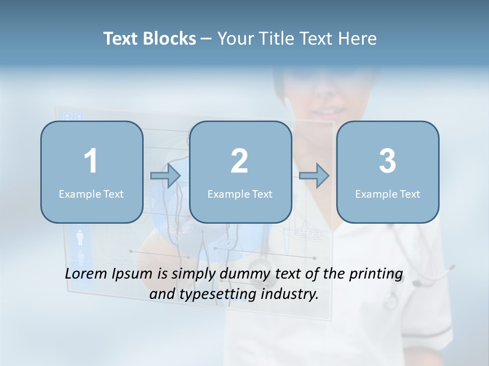 Medical Lab Female PowerPoint Template