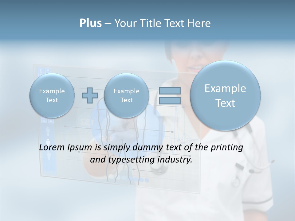 Medical Lab Female PowerPoint Template