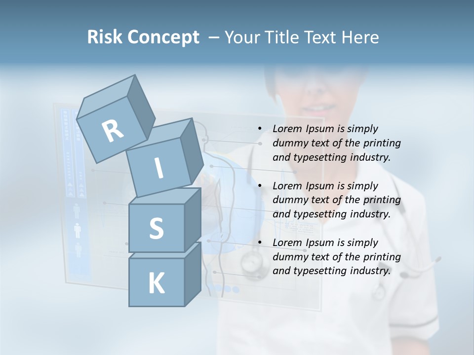 Medical Lab Female PowerPoint Template