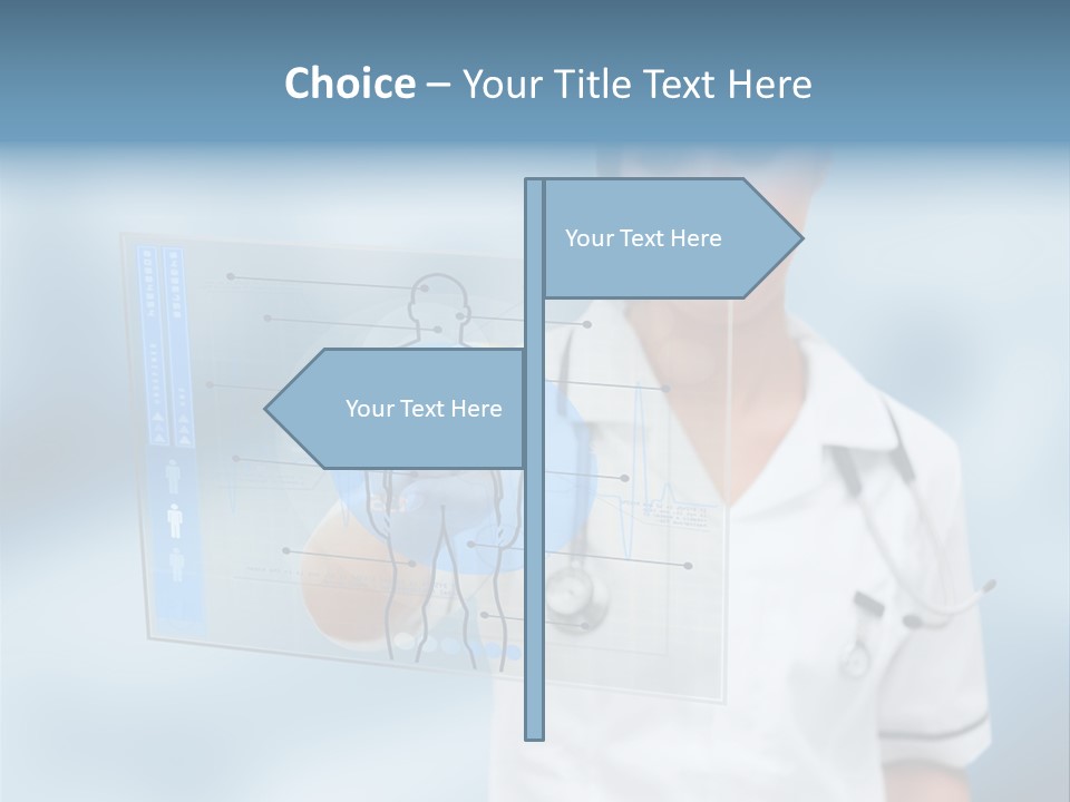 Medical Lab Female PowerPoint Template
