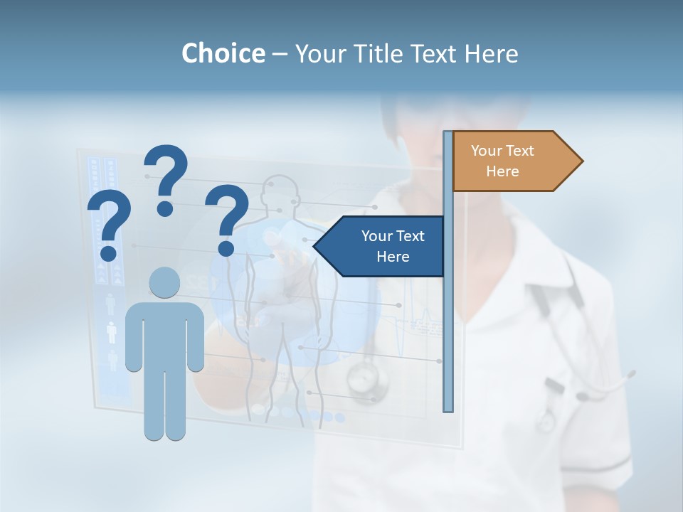 Medical Lab Female PowerPoint Template