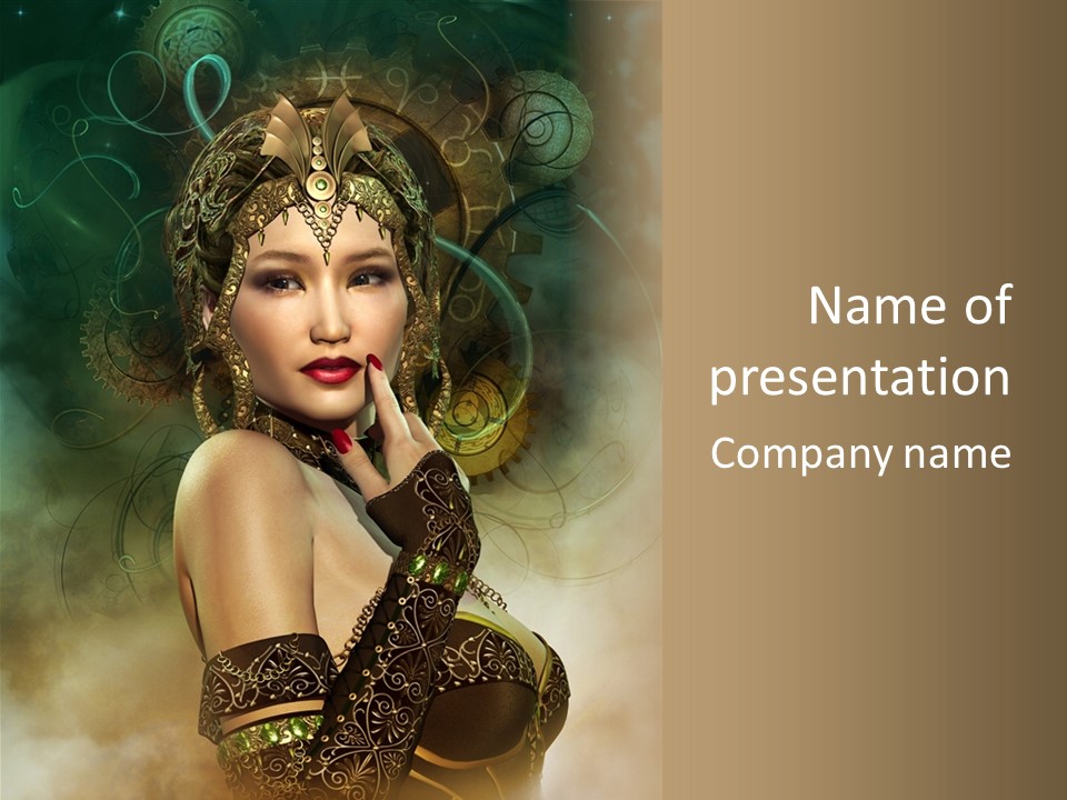 Golden Time Magical PowerPoint Template