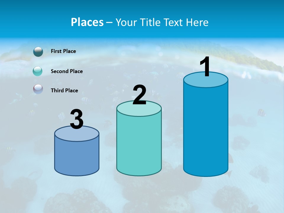 Snorkeling Split Undersea PowerPoint Template