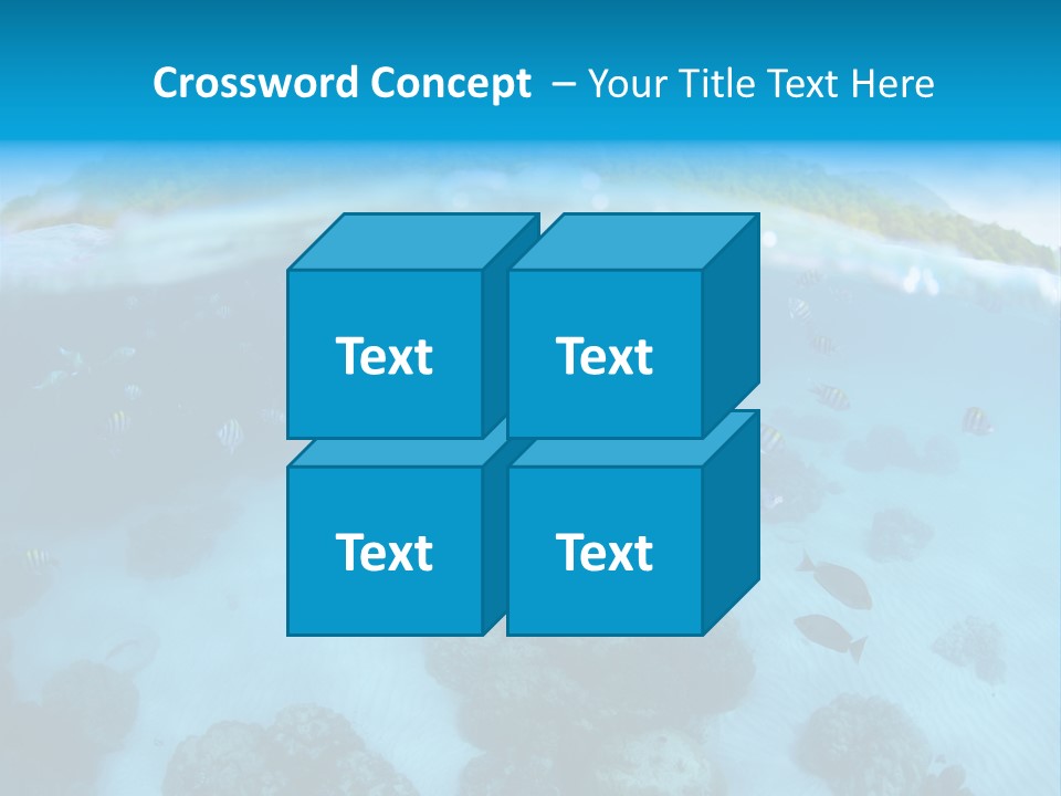 Snorkeling Split Undersea PowerPoint Template