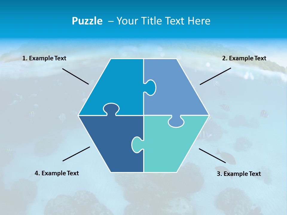 Snorkeling Split Undersea PowerPoint Template