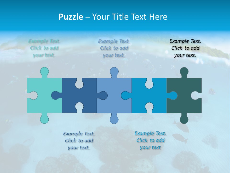 Snorkeling Split Undersea PowerPoint Template