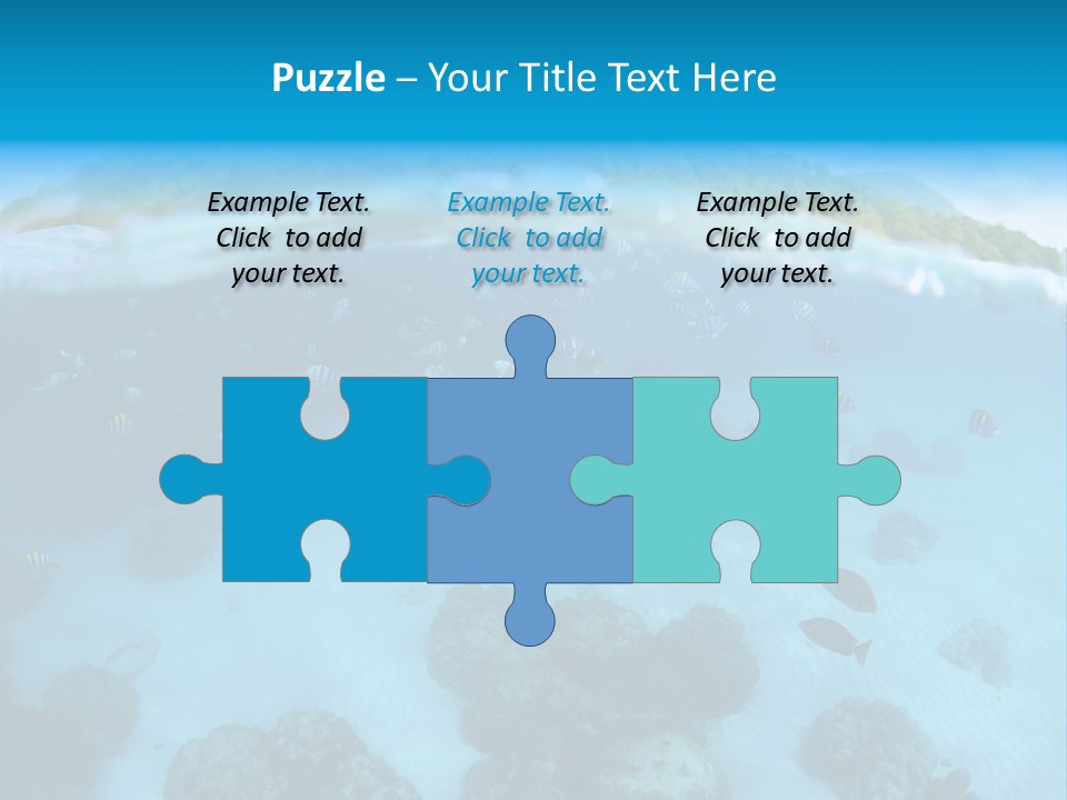 Snorkeling Split Undersea PowerPoint Template