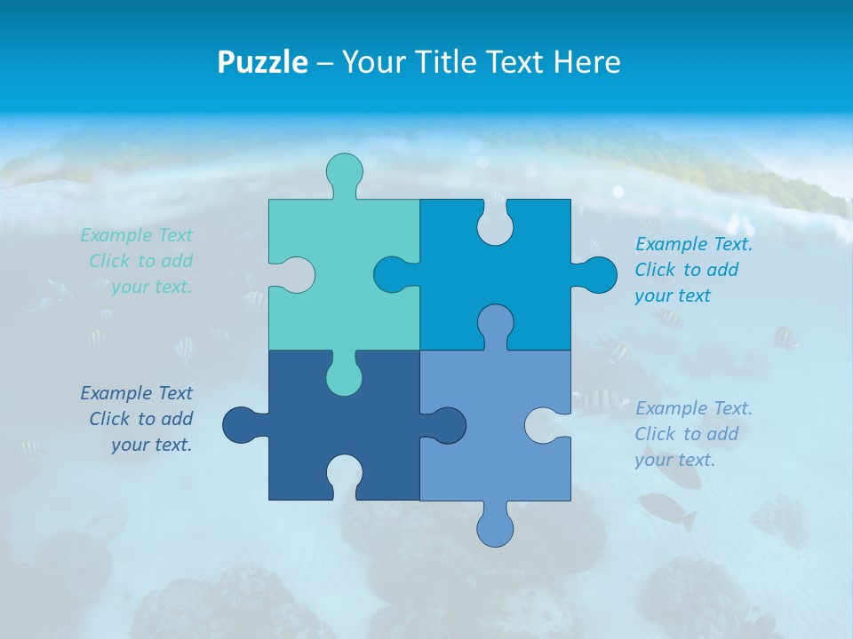 Snorkeling Split Undersea PowerPoint Template