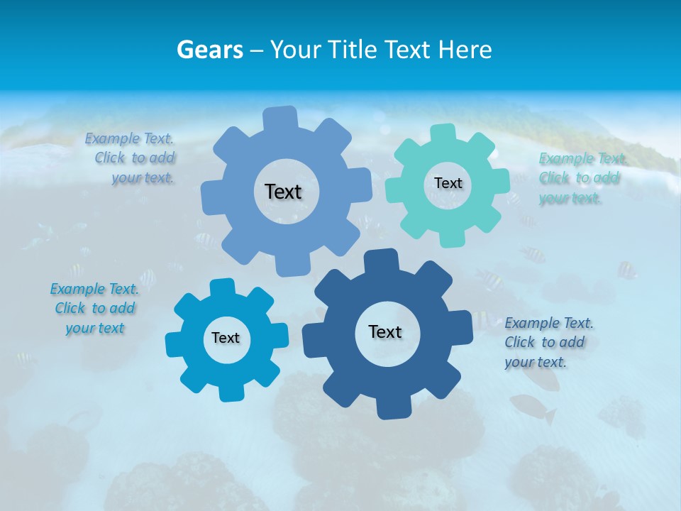 Snorkeling Split Undersea PowerPoint Template