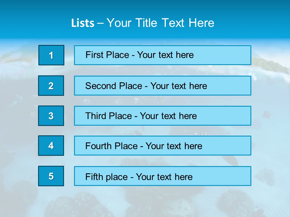 Snorkeling Split Undersea PowerPoint Template