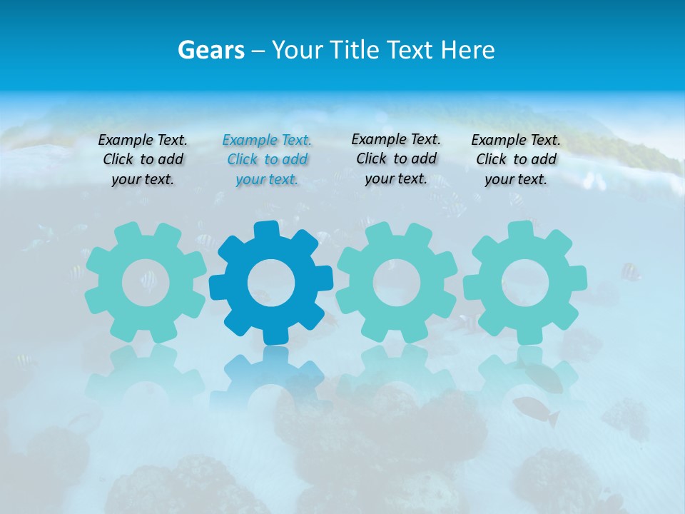 Snorkeling Split Undersea PowerPoint Template