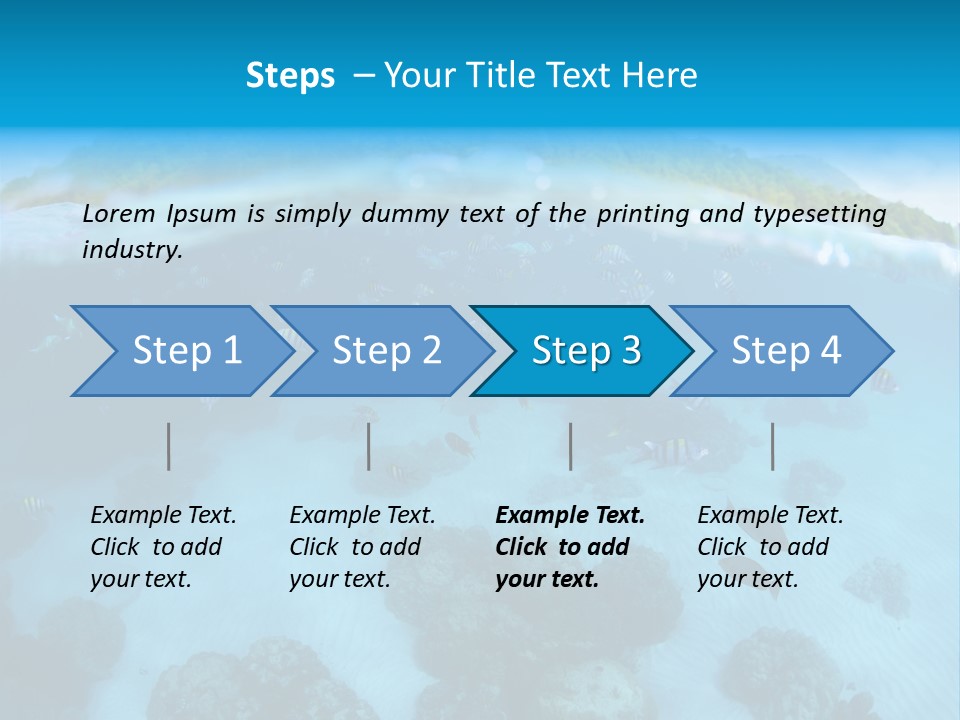 Snorkeling Split Undersea PowerPoint Template