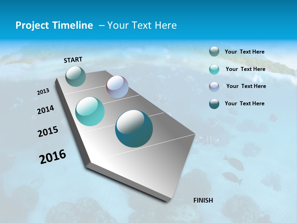 Snorkeling Split Undersea PowerPoint Template