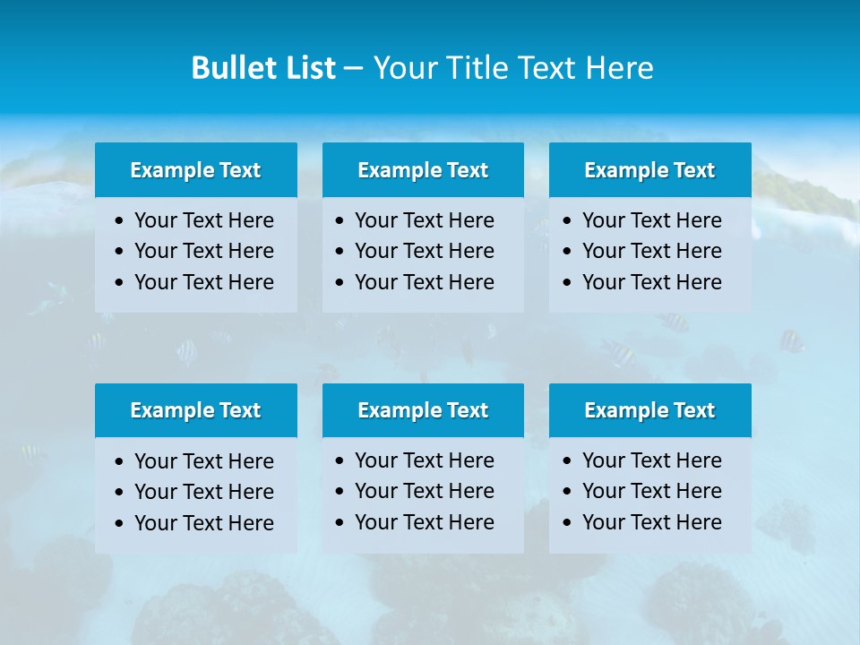 Snorkeling Split Undersea PowerPoint Template