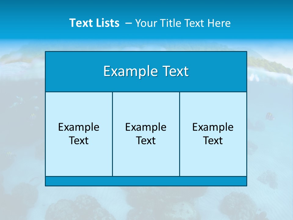 Snorkeling Split Undersea PowerPoint Template