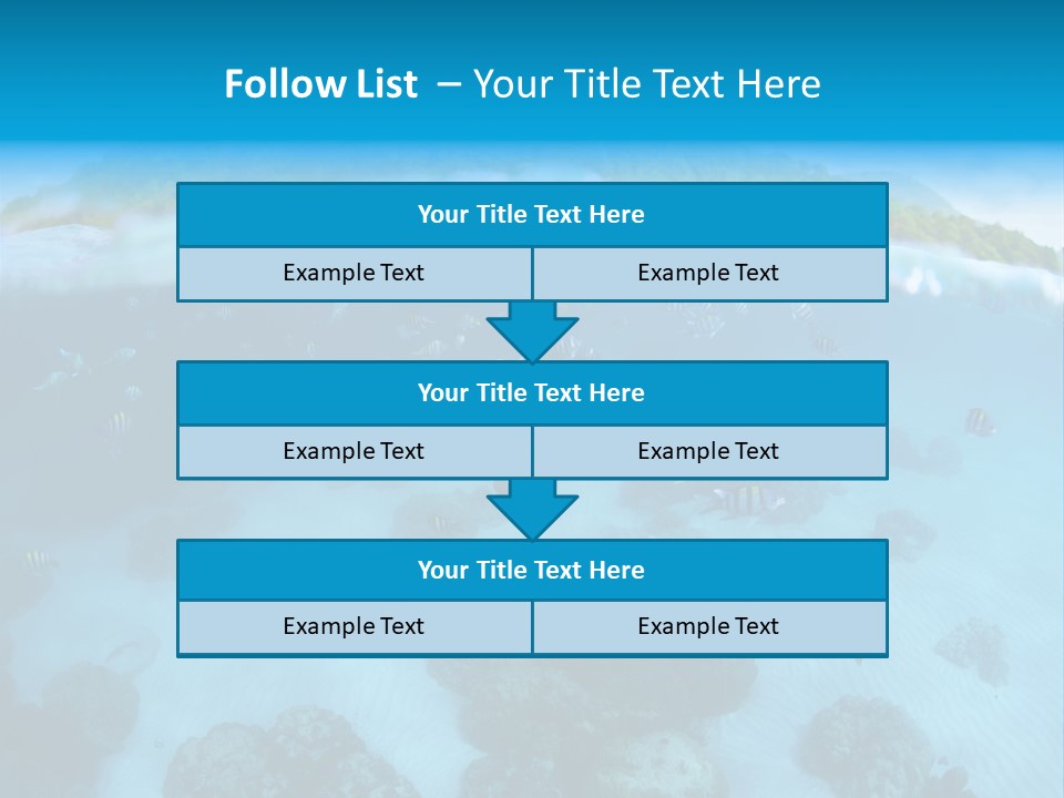 Snorkeling Split Undersea PowerPoint Template