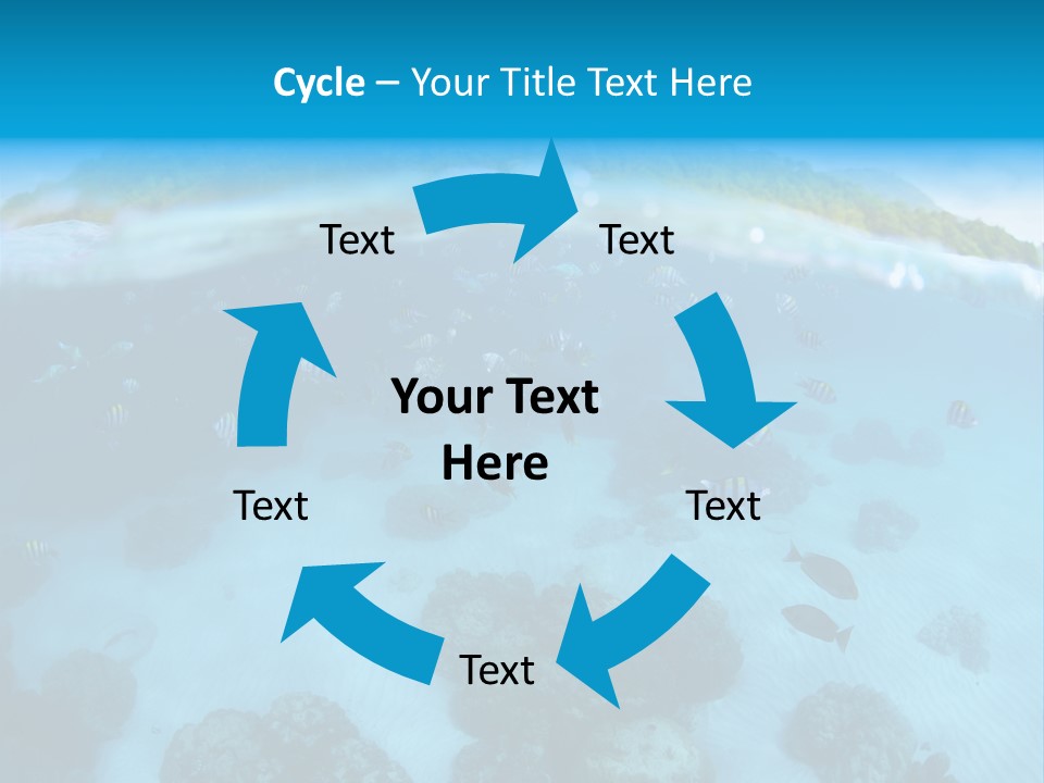 Snorkeling Split Undersea PowerPoint Template