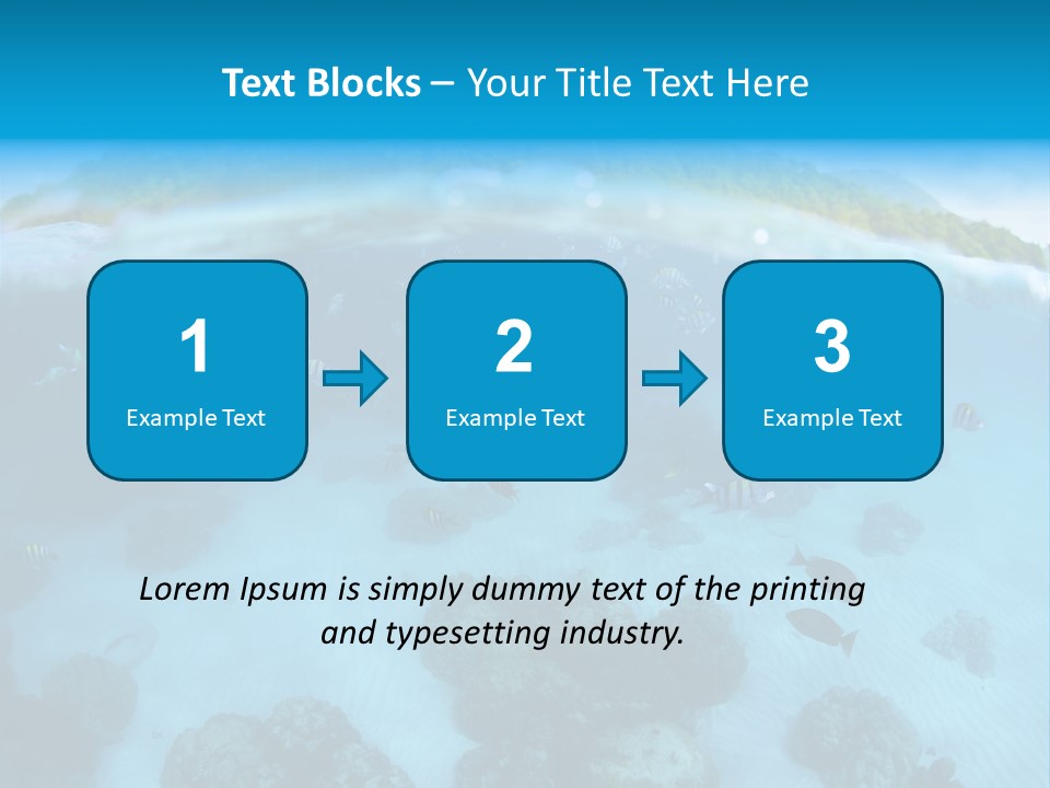 Snorkeling Split Undersea PowerPoint Template