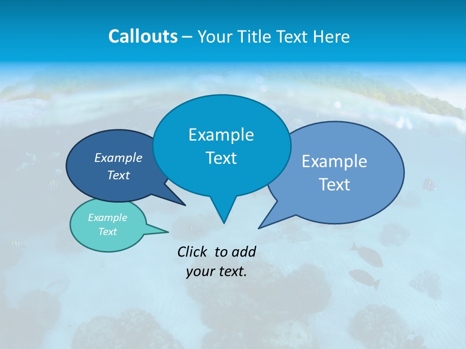 Snorkeling Split Undersea PowerPoint Template