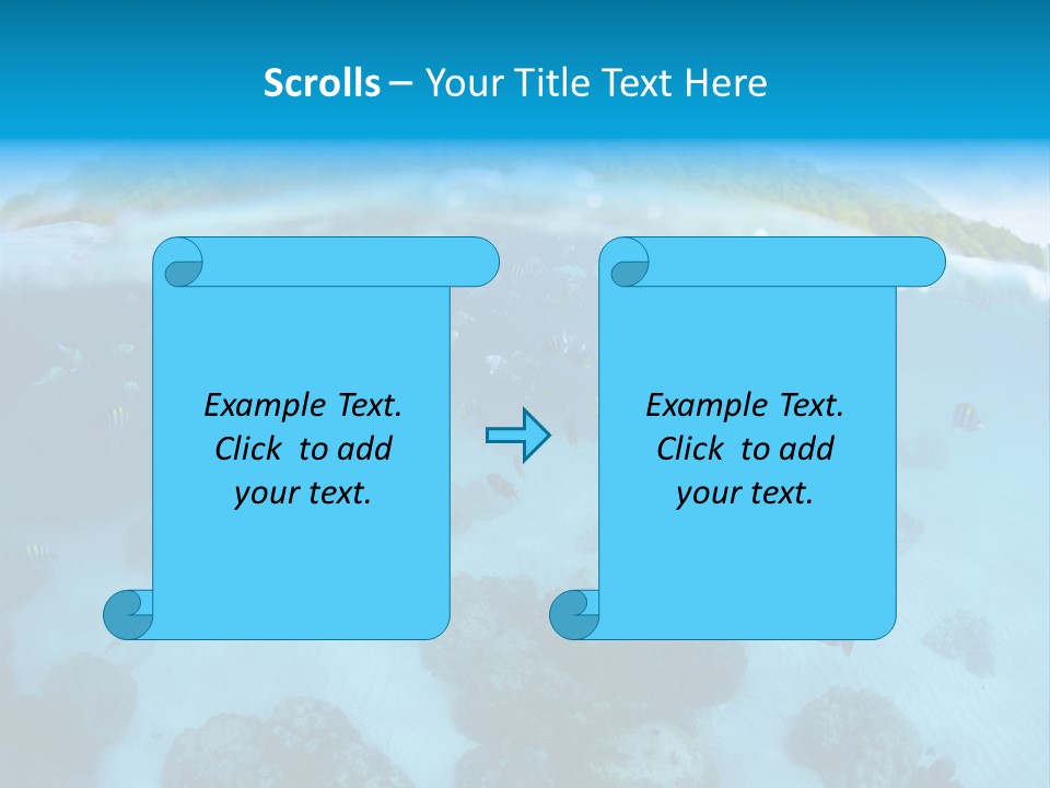Snorkeling Split Undersea PowerPoint Template