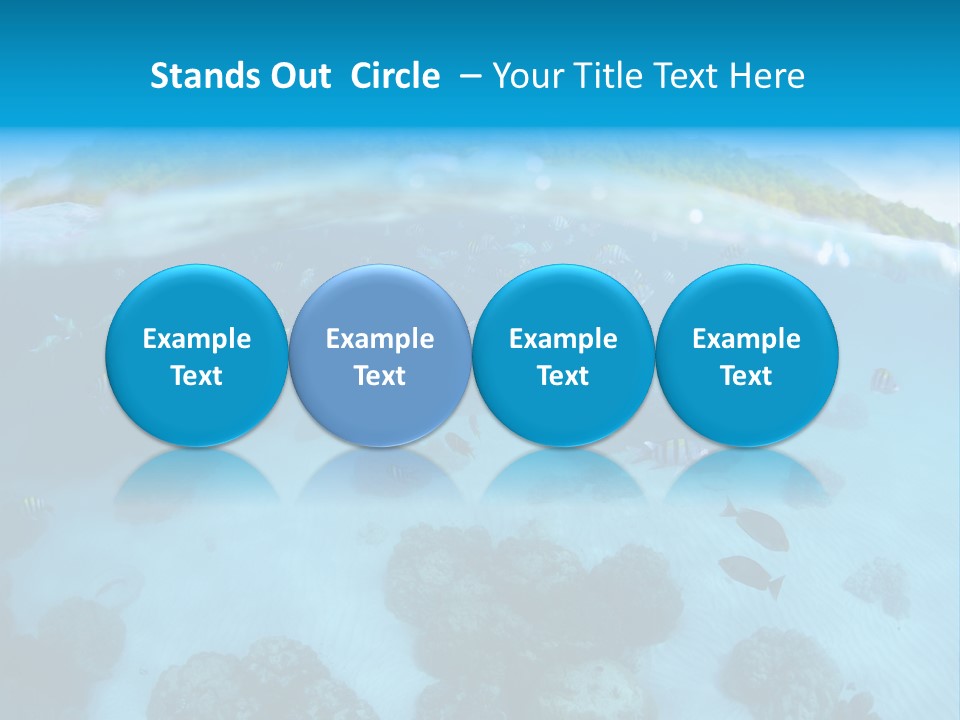 Snorkeling Split Undersea PowerPoint Template