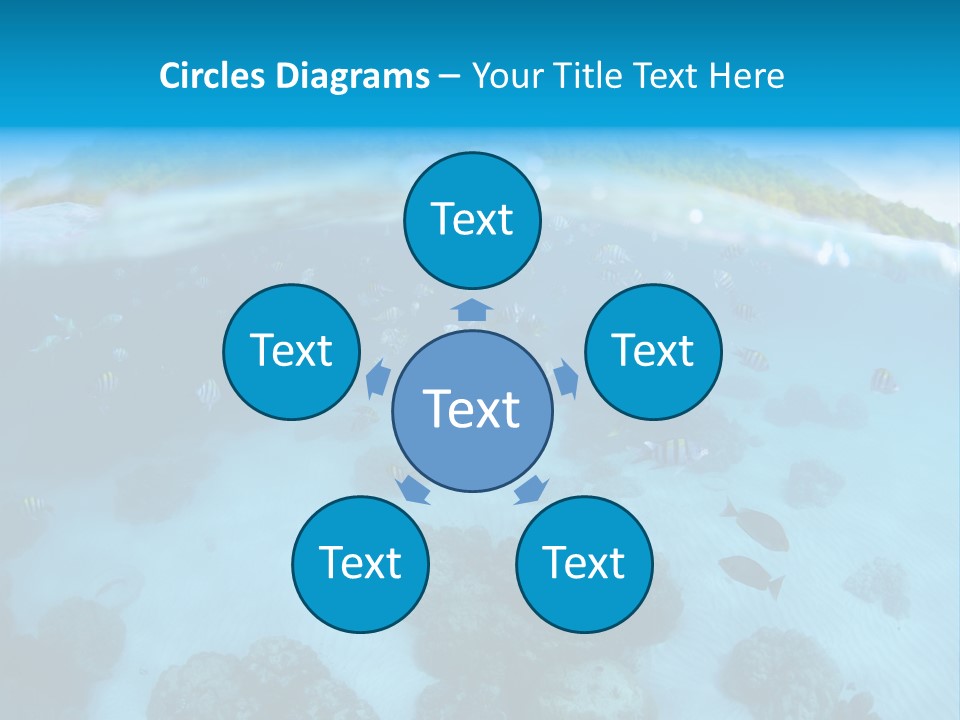 Snorkeling Split Undersea PowerPoint Template