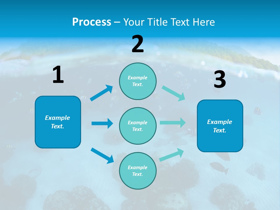 Snorkeling Split Undersea PowerPoint Template