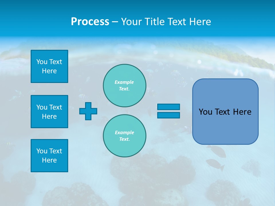 Snorkeling Split Undersea PowerPoint Template
