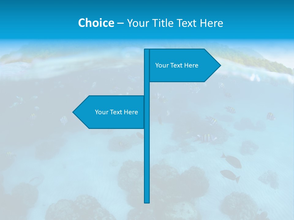 Snorkeling Split Undersea PowerPoint Template