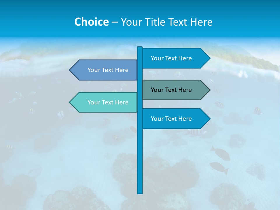 Snorkeling Split Undersea PowerPoint Template