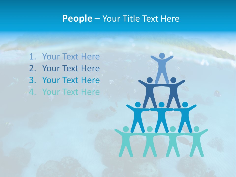 Snorkeling Split Undersea PowerPoint Template