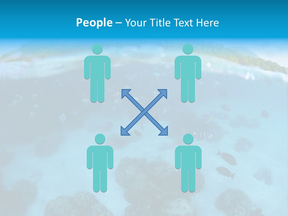 Snorkeling Split Undersea PowerPoint Template