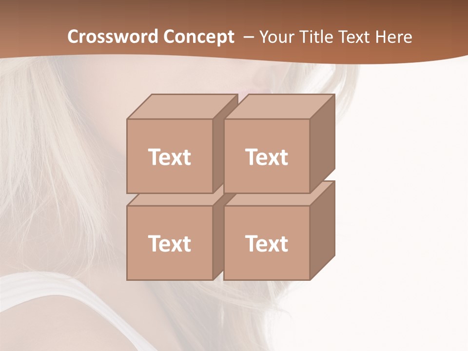 Beauty White Face PowerPoint Template