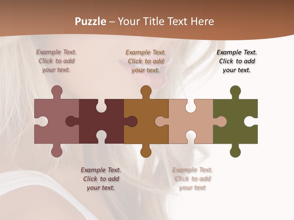 Beauty White Face PowerPoint Template