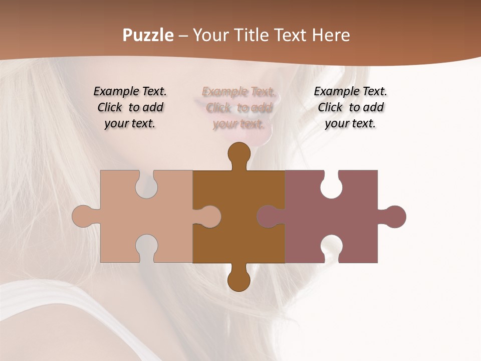 Beauty White Face PowerPoint Template