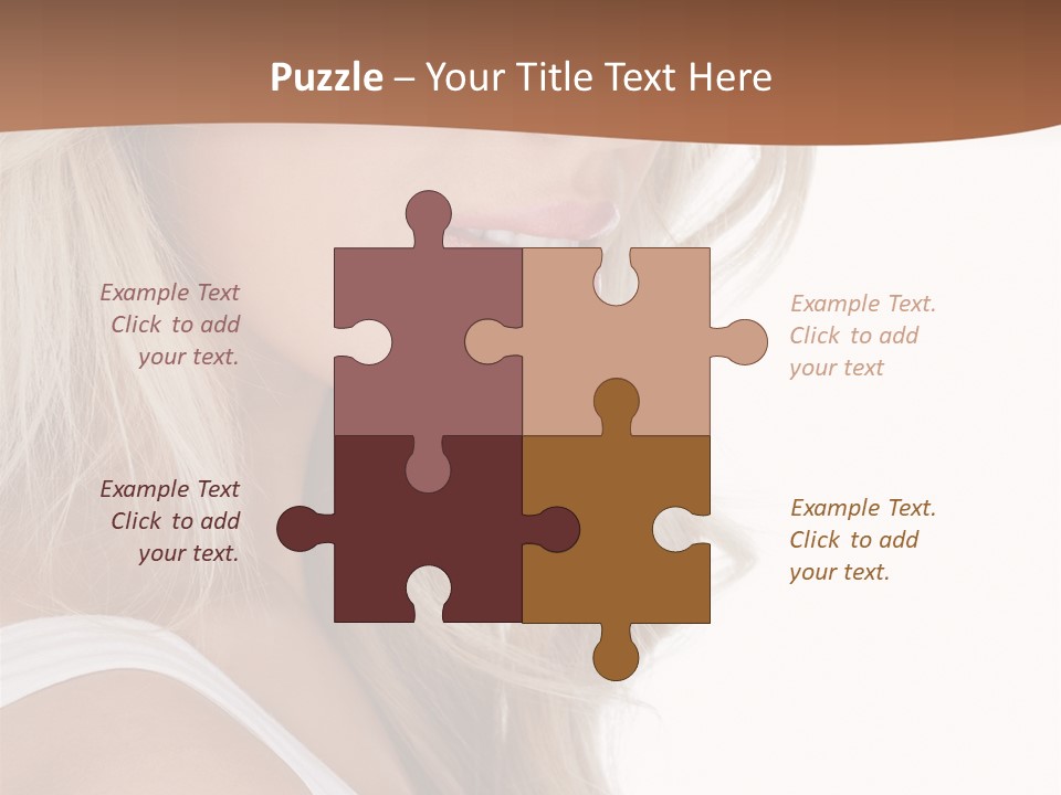 Beauty White Face PowerPoint Template