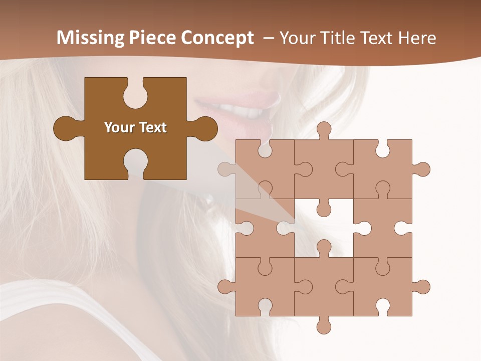 Beauty White Face PowerPoint Template