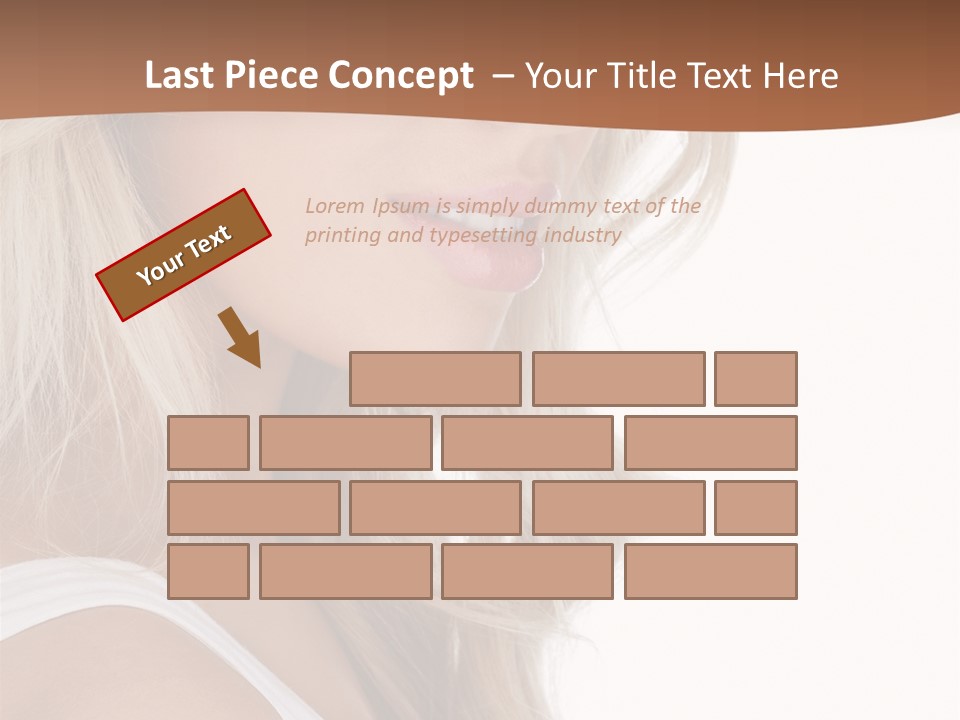 Beauty White Face PowerPoint Template