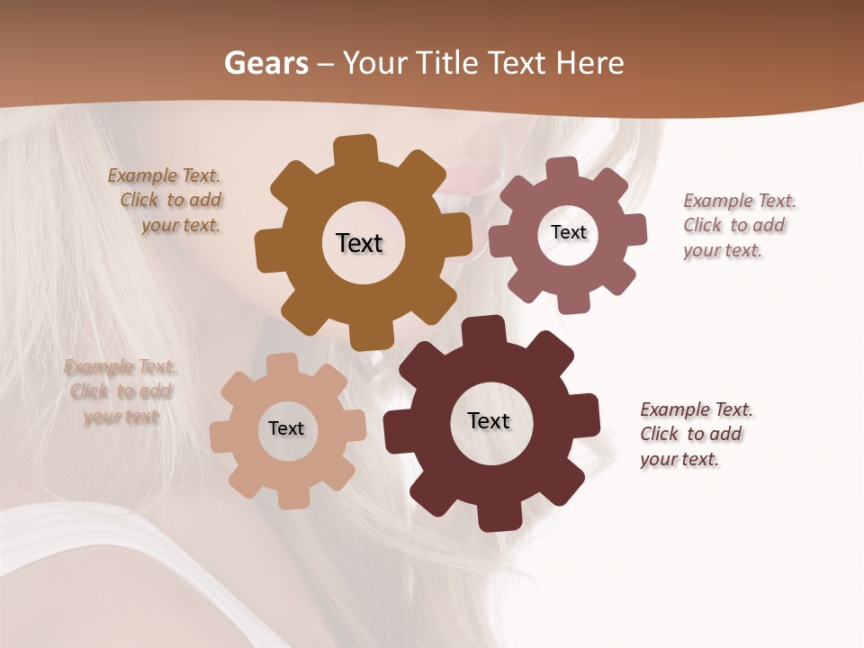 Beauty White Face PowerPoint Template